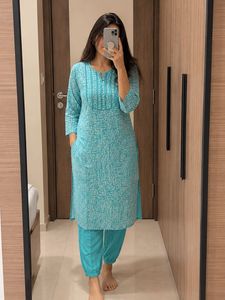 Blue ethnic Kurta set