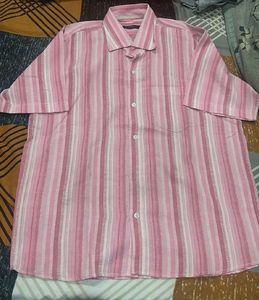 Men's Striped Short Sleeve Shirt