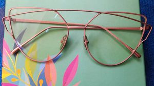 Rose Gold Geometric Cat-Eye Glasses