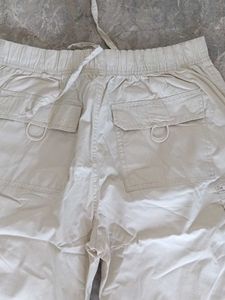Cream Cargo Pants