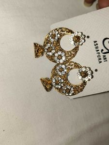 Pearl Jhumka Earrings -Gold Fashion