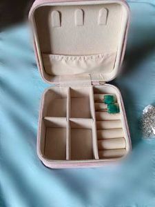 Pink Travel Jewelry Organizer Case