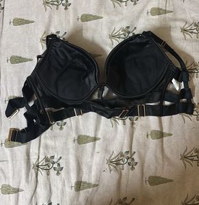 Chic Black Strappy Bra