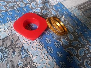 Gold-Plated Bangles (Set of 2)