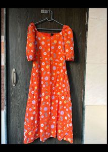 Floral Print Midi Dress