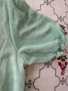 Elegant Mint Green Top
