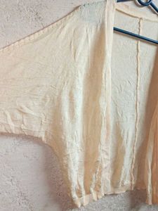 Women's Oversized Winter Fashion Shrug Cream