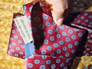 Classic Burgundy Patterned Tie