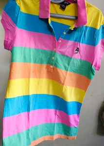 Colorful Striped Polo Shirt