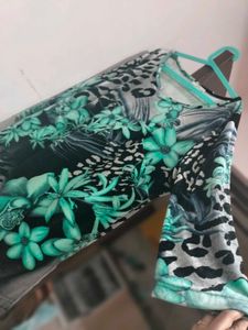 Velvet hip covering top