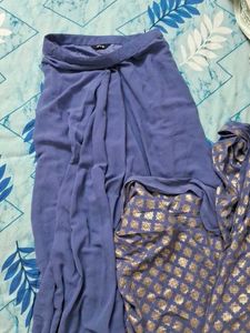 ♡PRICE DROP Lavender Ready To Wear Saree♡