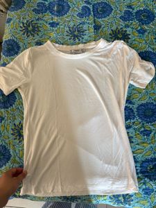 Mango Basic White T-Shirt