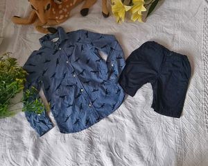 Very Cute H&amp;M Boy Shirt With Half Pant