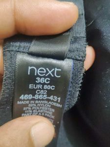 Next UK Classic Black Bra