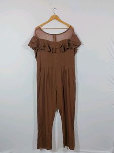 Brown Casual Jumpsuit (Women's)