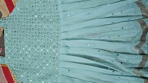 Beautiful Sky Blue Ethnic Gown for Sale ✨