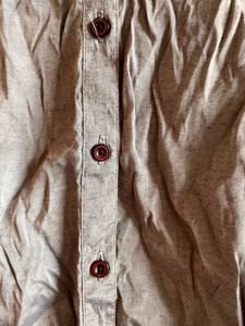 Silky Grey Button-Up