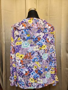 Floral Ruffle Long Sleeve Top