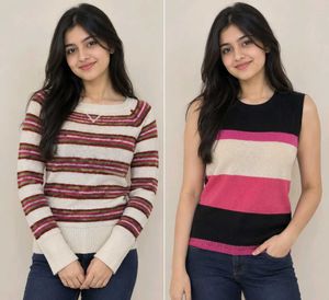 Striped Knitted Sweaters