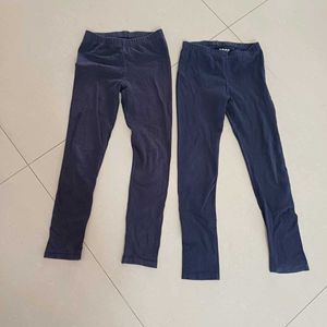 Girls' Navy Leggings Bundle (9 to 10 yrs)