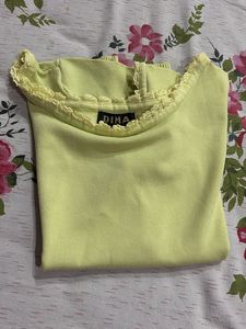 Cute Yellow Knit Top