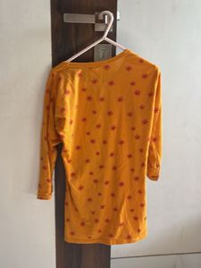 Yellow Floral Print T-Shirt
