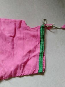 Pink Embroidered Kurta