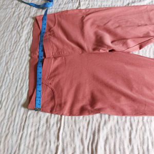 Terracotta Colored Slim Fit Pants