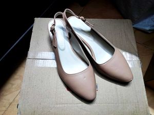Elegant Nude Slingback Heels