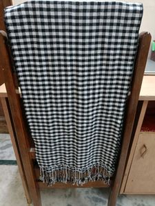Black & White Checkered Scarf