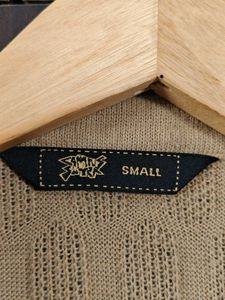 Men's Khaki Brown Knitted Polo Shirt