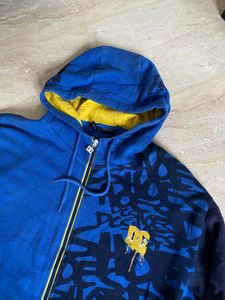 Men's Blue Zip-Up Hoodie
