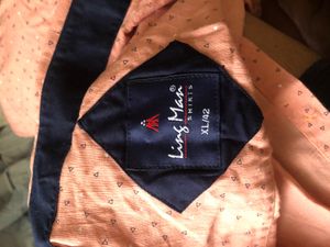 Men's Pink Dotted Casual Shirt