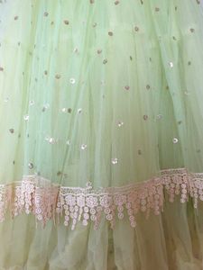 Pista Green Princess Gown