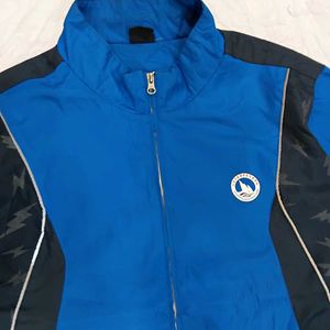 Blue &amp; Navy Zip-Up Track Jacket
