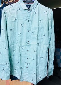 250 each Men's Solid Blue Full Sleeve Shirt