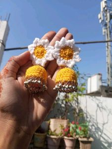 Crochet Jhumka Earrings