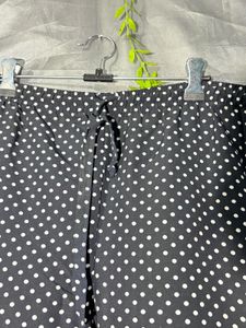 Blue and white Polk dot pant