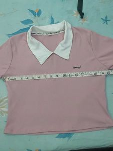 Pink Collared Polo T-Shirt