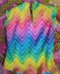 multicolored skirt set