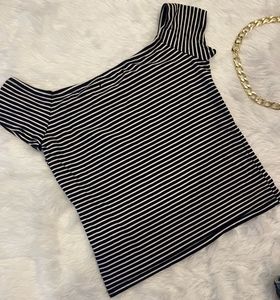 Stripped Off-Shoulder Top