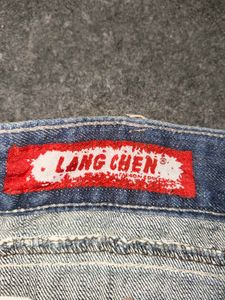 Lang Chen Y2K Archive Cyber Panel Stitching Jeans
