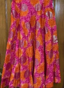 🆕Vibrant Pink &amp; Orange Ethnic Skirt/Lehnga