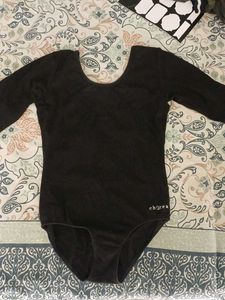 Chorea Black Long Sleeve Leotard