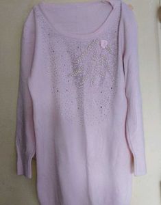 Pink Embellished Sweater