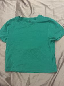Teal Green Basic T-Shirt