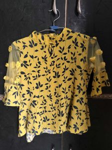 Yellow Floral Top