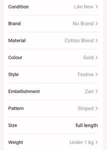 Exquisite Indian Sari with Gold Embellishments