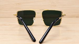 Stylish Gold Frame Square Sunglasses