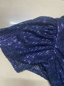 Sequin Navy Blue gown(available for a limited peri